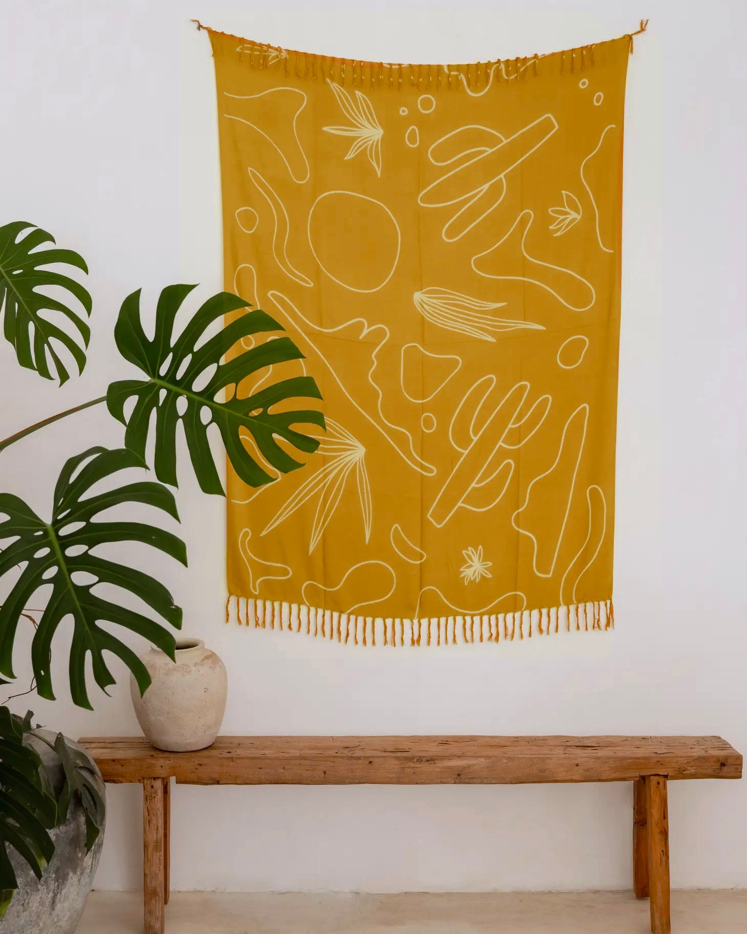 Mustard 2025 yellow tapestry