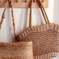 Woven Rattan Tote Bag