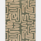 Green Squiggle Indoor Outdoor Rug