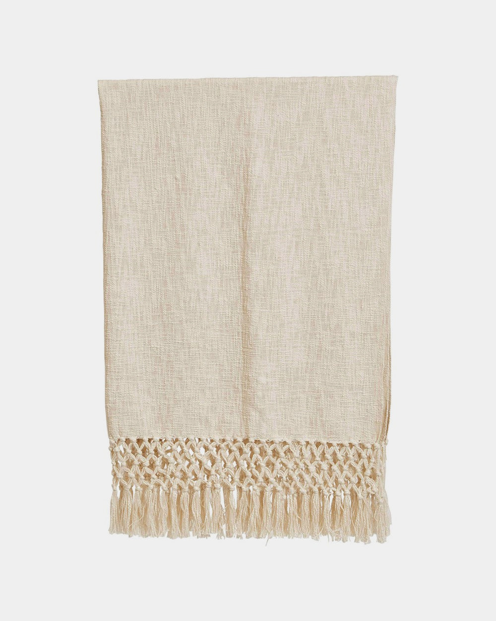 Beige throw blanket with fringe new arrivals